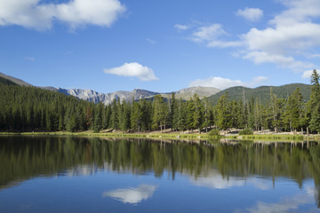 Obraz na płótnie Canvas Echo Lake Mountain Scenic