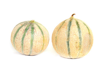 Melon de France frais sur fond blanc