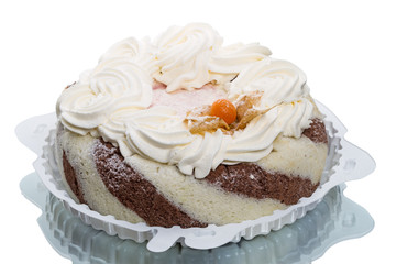 Biscuit cream cake