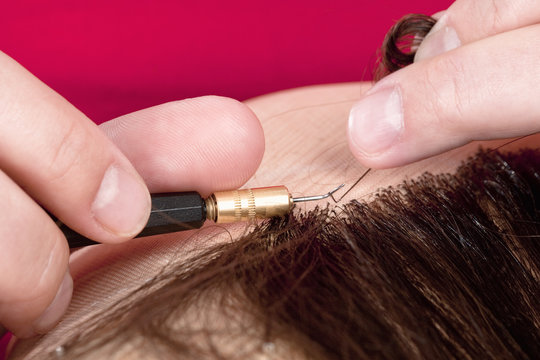 Professional Wig-maker - Closeup of Working Tool