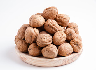 Walnuts isolated on white