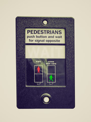 Retro look Wait sign