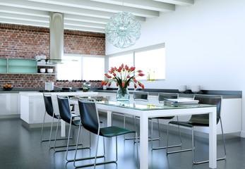 modern Kitchen Interior Scene