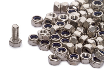 Retaining bracket nuts and bolt