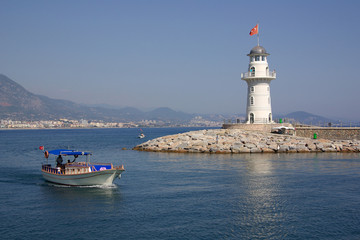 Lighthouse in Alanya, Turkey