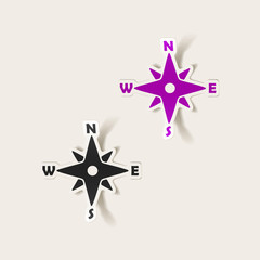 realistic design element: compass