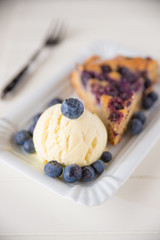 Haselnuss Blaubeer Kuchen