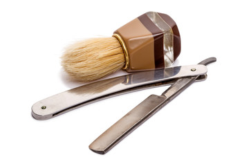 Shaving Brush and Straight Razor (classic)