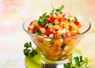 salsa with melon