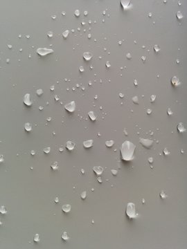 Wassertropfen Wei&szlig;e Nasse Oberfl&auml;che