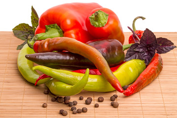 Different types of pepper