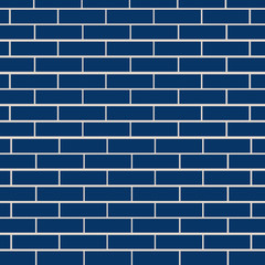 Blue brick wall vector