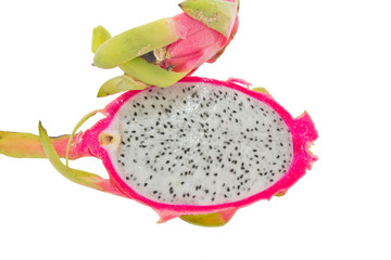 Dragon Fruit isolated against white background