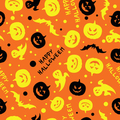 Happy halloween card design vector
