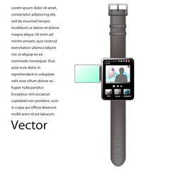 ウエラブル端末　腕時計型端末　小型端末