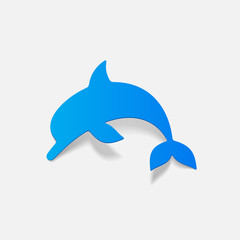 realistic design element: dolphin