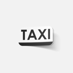 realistic design element: taxi