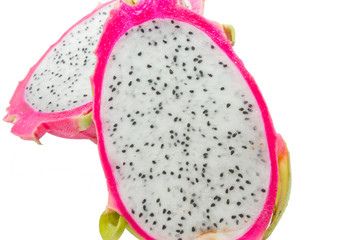 Dragon Fruit isolated against white background