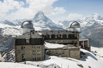Kulmhotel auf dem Gornergrat, ob Zermatt, Kanton Wallis, Schweiz