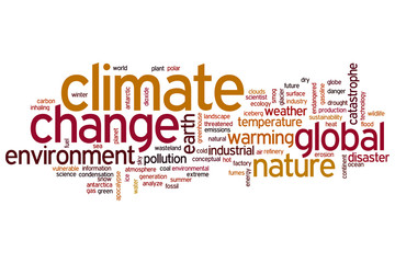 Climate change word cloud