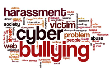 Cyber bullying word cloud