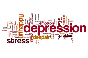 Depression word cloud
