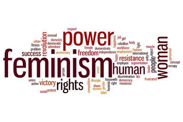 Feminism word cloud