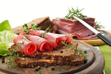 prosciutto crudo affumicato