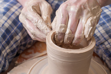 Hands of a potter