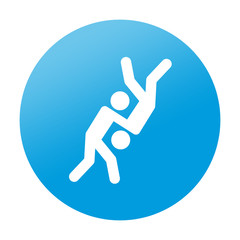 Etiqueta redonda judo