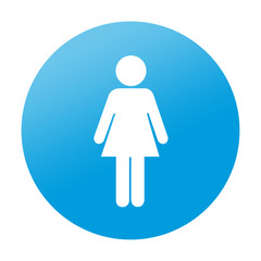 Etiqueta redonda mujer