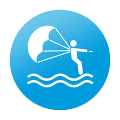 Etiqueta redonda parascending