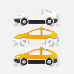realistic design element: taxi