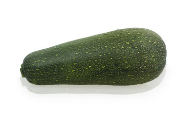 one green zucchini