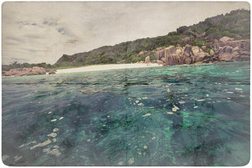Dream Beach Paper Background