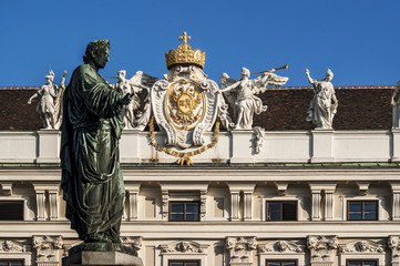 Obraz premium Denkmal Kaiser Franz, Hofburg, Wien