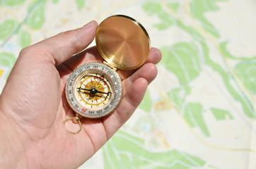 Compass in the hand