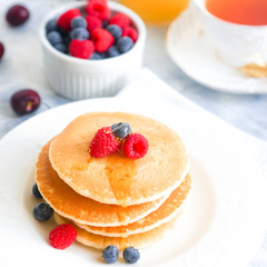 Pancakes with berries
