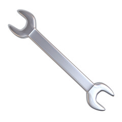Wrench isolated over white background
