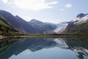 Fototapeta premium symmetries of Holandsfjord