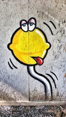 Yellow graffiti