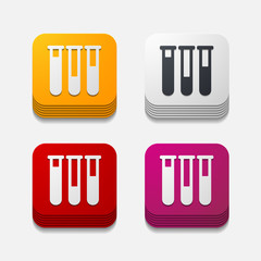 square button: tube