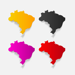realistic design element: brazil
