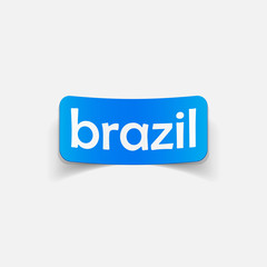realistic design element: brazil