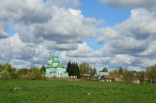 Orthodox church against the blue sky