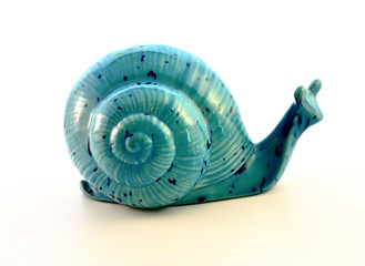 Ceramic snail.