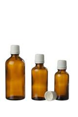 brown glass bottle for medical syrup