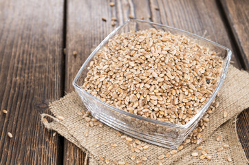 Portion of Wheat Grains