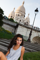 Beautiful Young Woman in Paris