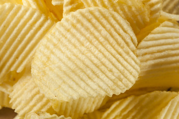 Unhealthy Crinkle Cut Potato Chips